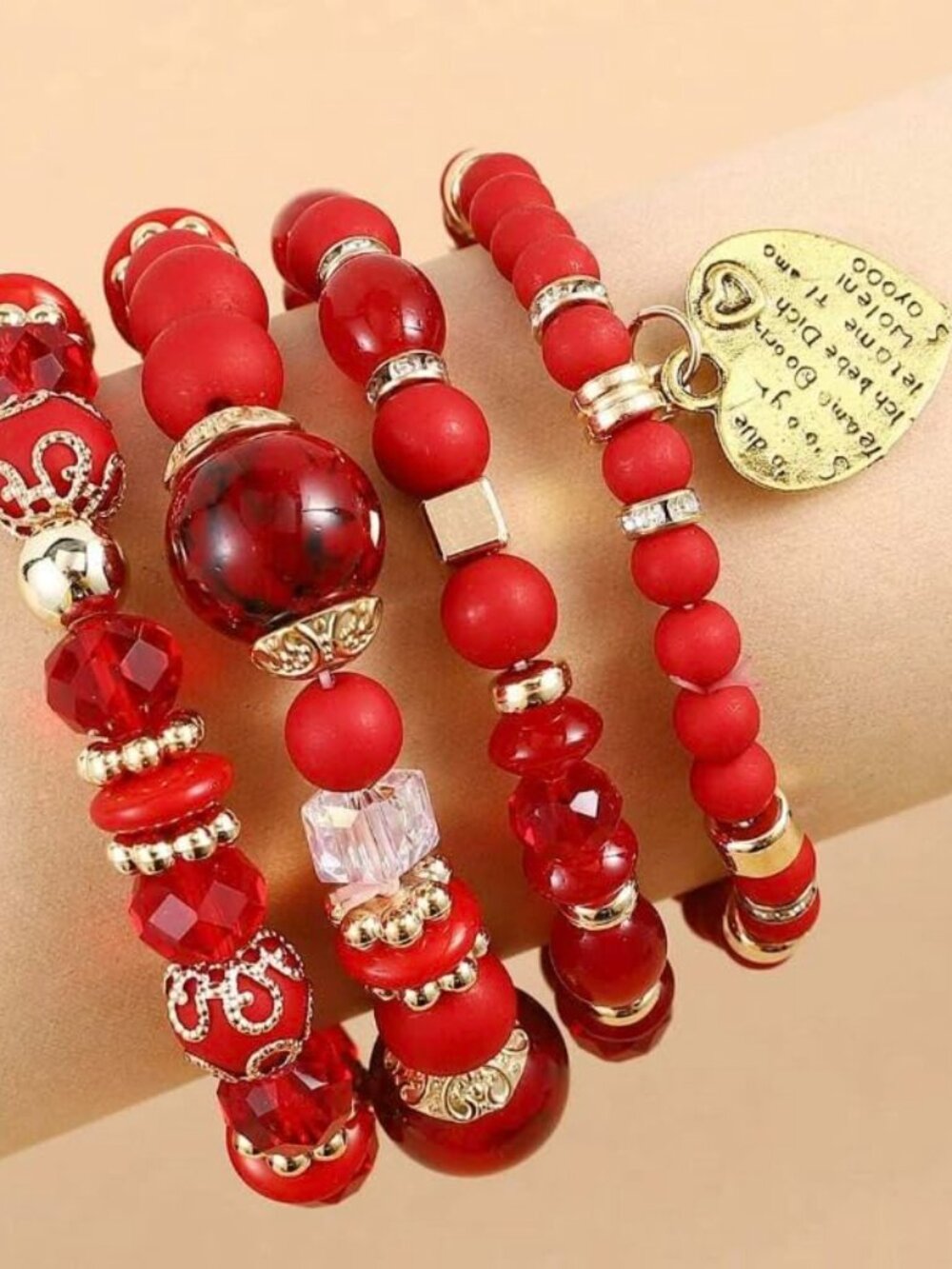 New - Women Beaded Bracelet Set | Colorful Boho Stackable Trendy‎ Design
